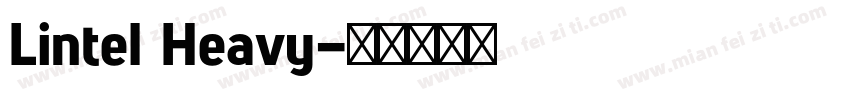 Lintel Heavy字体转换